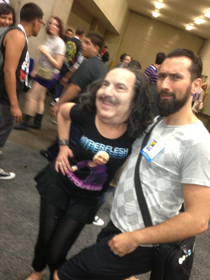 "Ron Jeremy" makes an appearance on the floor at San Diego Comic Con 2013