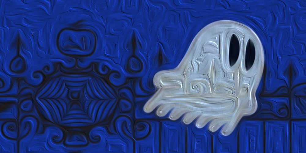 Paint effect on Ghost and fence