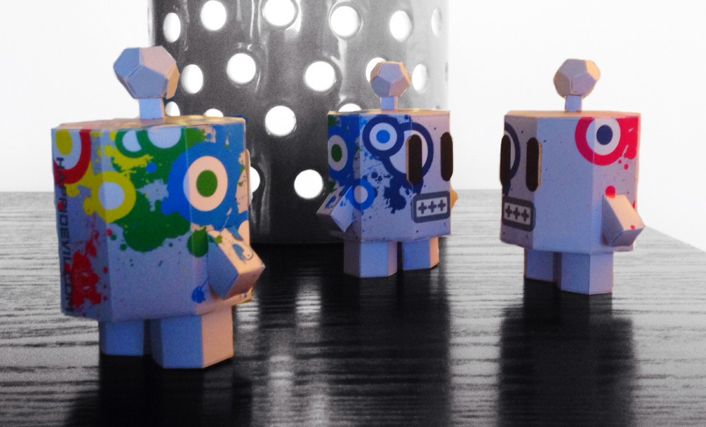Mr Roboto Graffiti Papercraft