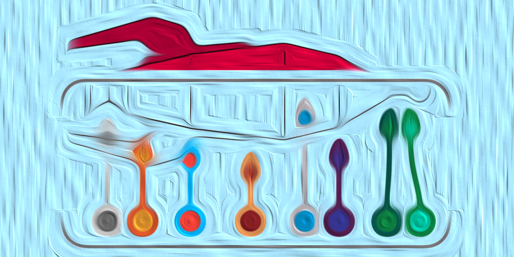 Painted effect on color legend for Rocket assembly